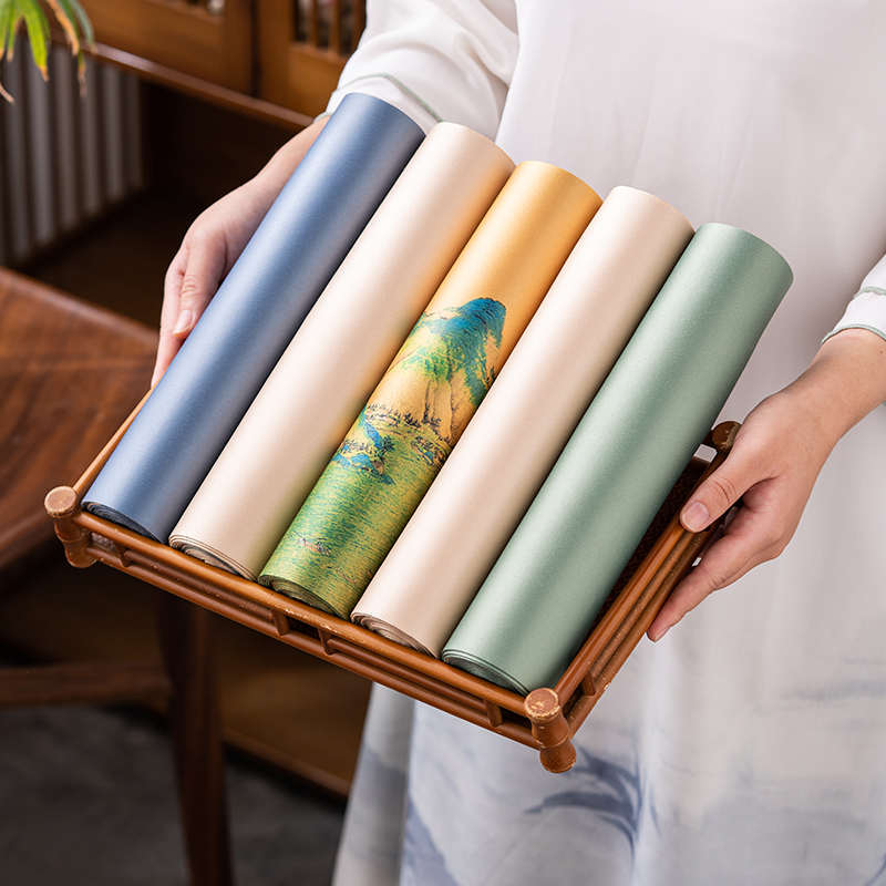 防水茶席桌旗中式禅意手绘茶桌布超长茶帘泡茶垫桌布茶旗茶具配件