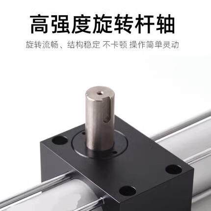 QGK旋转翻滚摆动气缸90/180/270/360度大扭力气动40/50/63/80/125