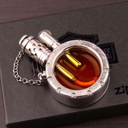 复古手工古董BRASS全铜圆形玻璃煤油机异形机