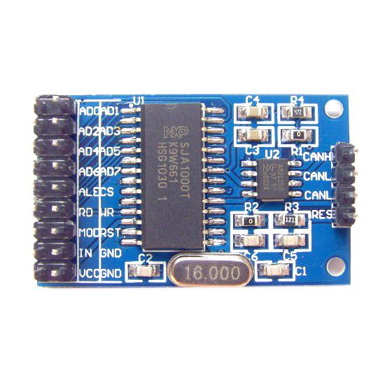 CAN通信模块 SJA1000 + PCA82C250 CAN总线开发板 CAN开发板