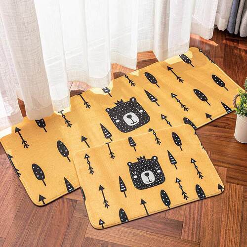 Absorbent felt bedroom entrance doormat bathroom rug carpet