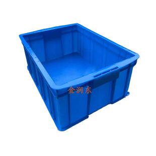 周转胶框 150塑料框加厚工业筐大号蓝色可推式 塑料周转箱668 400