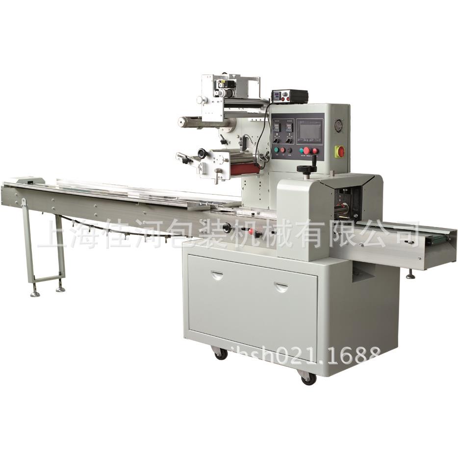 厂家供应枕式包装机全自动饼干面包雪饼点心枕式包装机
