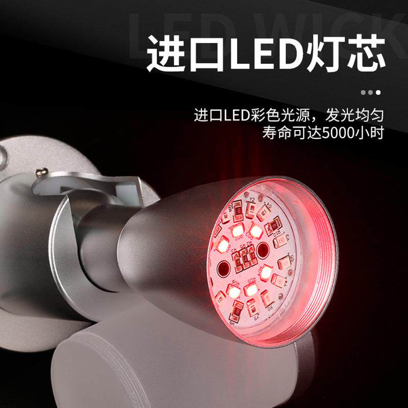 50mm铝制机床安全指示灯蜂鸣LED信号灯三色塔灯单层可折叠12V24v