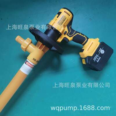 旺泉HD-E-RCHG+PVDF-1000野外化工抽桶泵、户外油桶泵、锂电桶泵