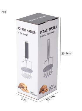 不锈钢压薯器 厨房工具双层土豆泥捣碎器ZIT薯水果泥手动红压器