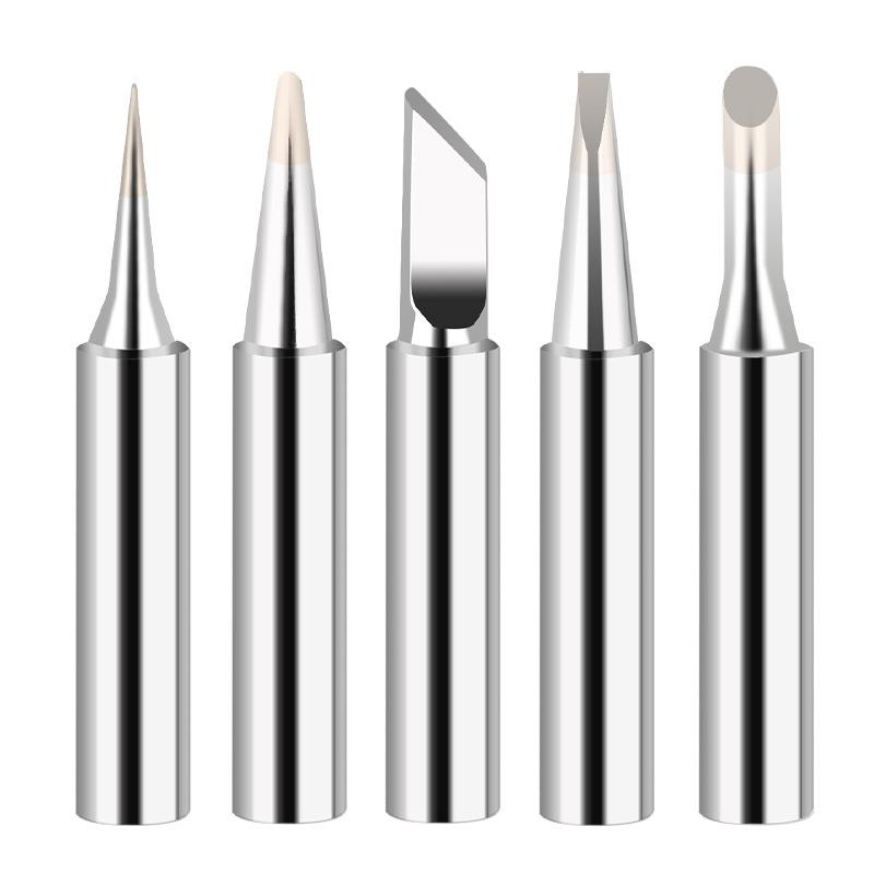 恒温烙铁头936焊台电烙铁头900M内热式5支装套装洛铁头刀口尖嘴