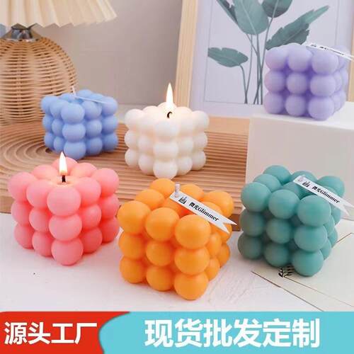 Large Scented Candle in a Cube Shape - Perfect as an Anniver