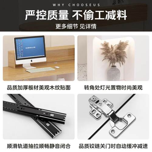 收银柜台服装店铺小型前台现代简约吧台美容院接待台公司商用柜台