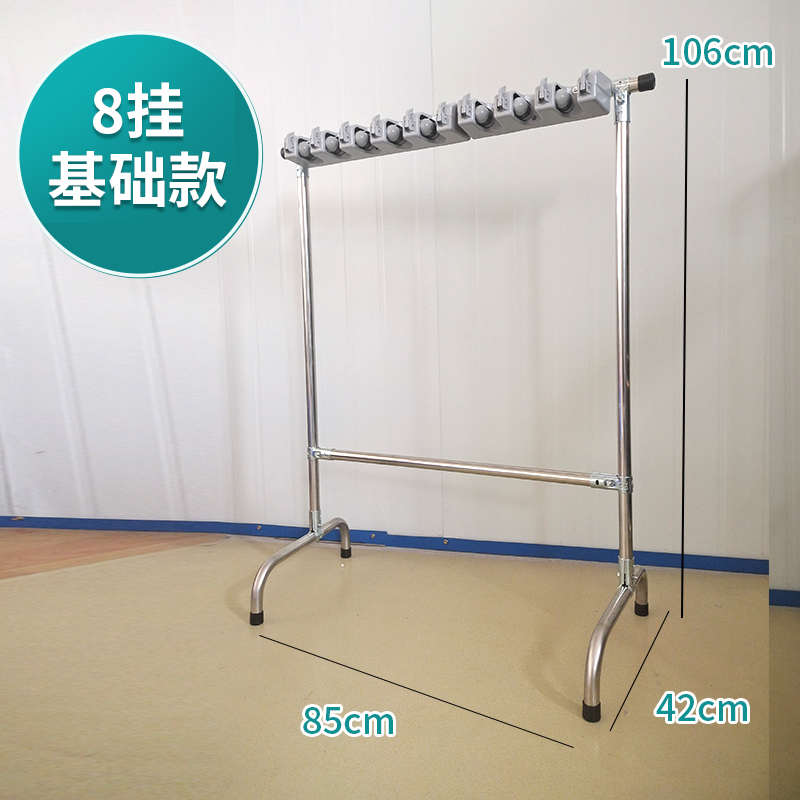 工具架收纳架子移动挂架墩布可清洁挂钩置扫把拖把物不锈钢落地式
