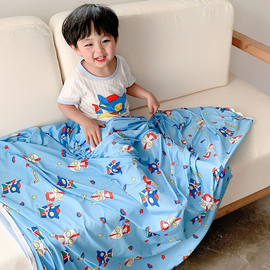 冷感毯夏季儿童冰丝毯空调，毯网眼透气凉感毯幼儿园盖毯夏天薄毯子