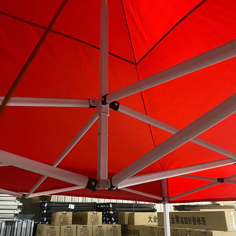 户外广告帐篷可印logo粗管牛津布摆摊四角伸缩折叠伞遮阳防雨帐篷