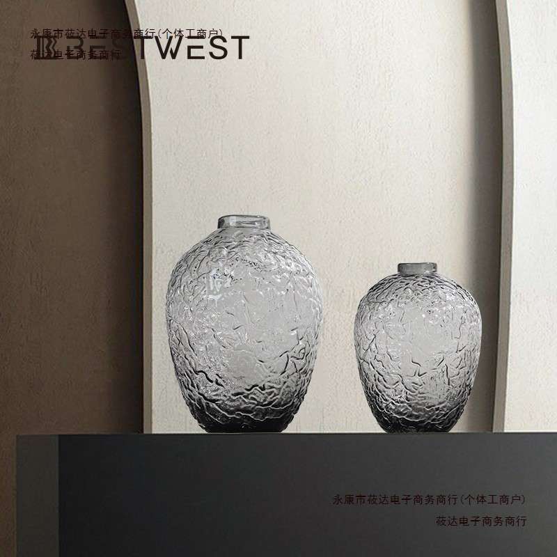 摆件客厅感吊钟水养透明插花水培复古轻奢落地大花瓶鲜花包邮