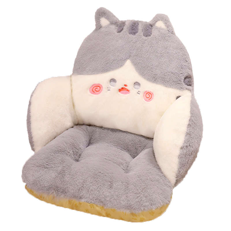 冬季加厚办公室久坐护腰椅子靠背一体式坐垫屁垫靠垫座宿舍椅垫