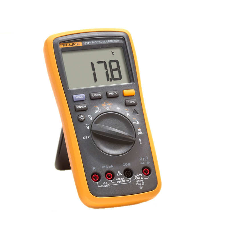 FLUKE/福禄克F17B+数字万用表自动量程高精度手持式可测温度