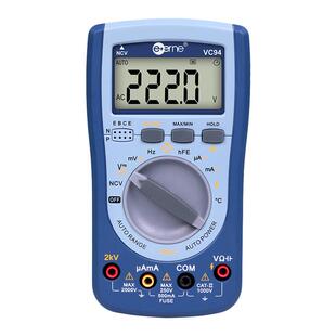 伊万VC94温度NCV验电真有效值2KV高压全保护光伏万用表