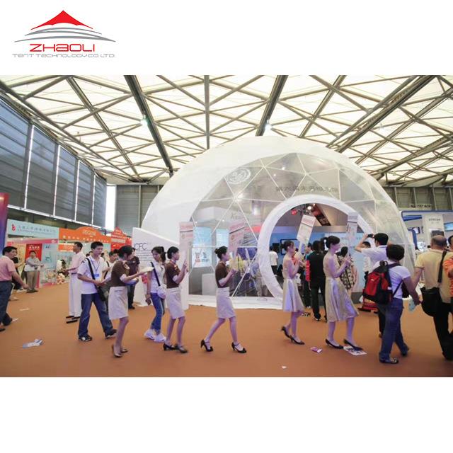 20M大型展会活动球形帐篷户外星空酒店篷房出口球形花园帐篷