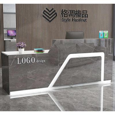 吧台收银台公司前台接待台迎宾台高端简约现代店铺美容院小型柜台