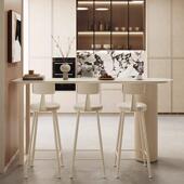 吧轻奢岩板吧台桌家用厨房边隔断台阳台厅靠墙垭口小客户型见详情