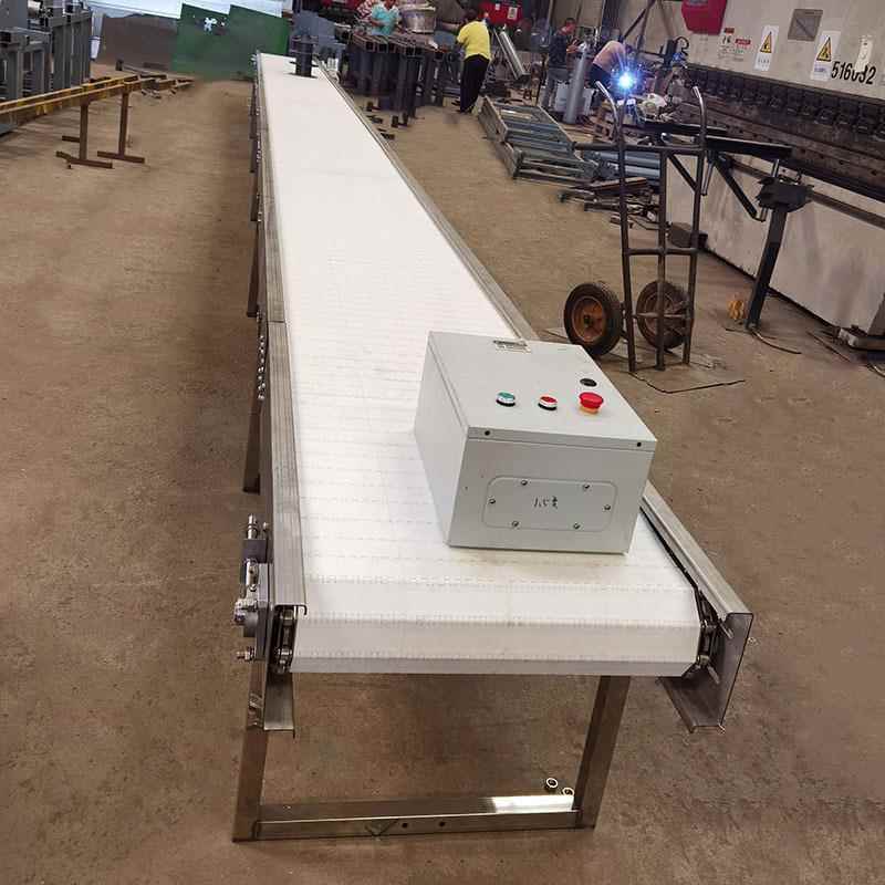 厂家食品级塑料输链板送机 隔板模块带升机BLX提 食品生产线传送