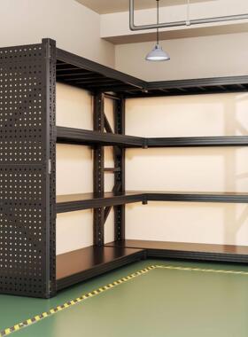 Spliceable L-shaped 90 ° corner combination shelf