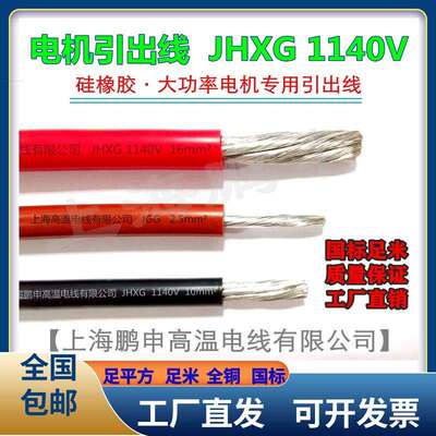 1140V矽橡胶高压电机引出线 线JHXG 1140V～1 1.5 2.5 4 6 10 16