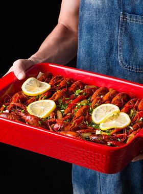 baking tray ceramic cheese casserole oven western food dish