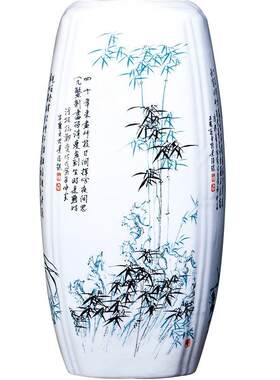 景德镇陶瓷器花瓶富贵竹专用摆件特色创意新中式客厅复古插花干花