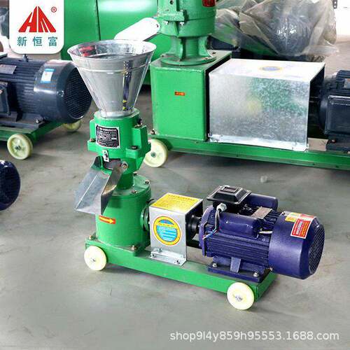 平模双压辊机  鱼虾水产饲料加工设备 功率4kw  秸秆牧草制粒