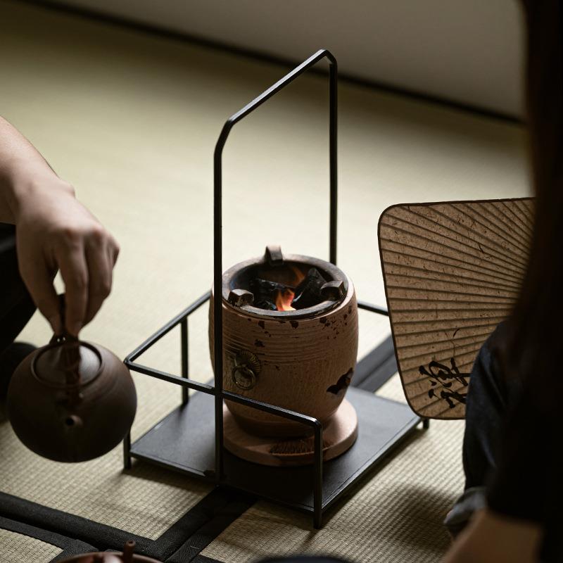 铁艺凉炉架花架手工铸铁茶道配件炭炉电陶炉防烫隔热垫