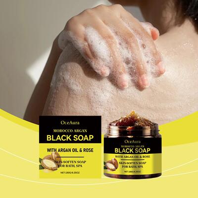 OCEAURA Bath Cleansing Soap for Daily Home Use, Gently Exfol