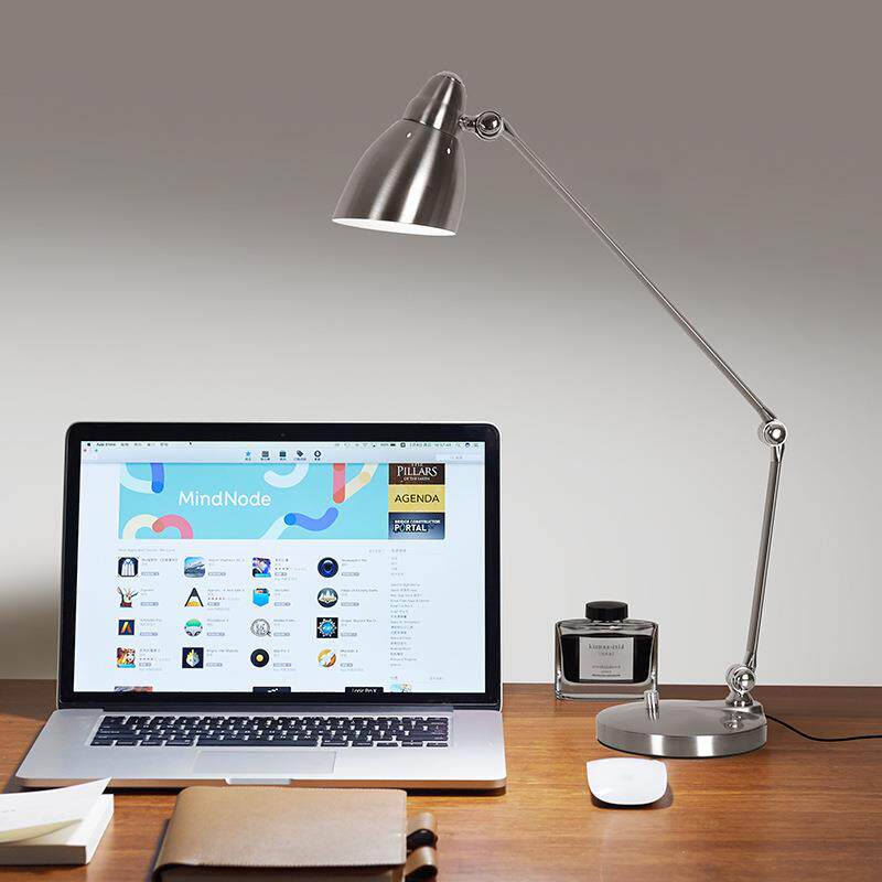 新款长臂折叠办公护眼灯书桌学习阅读工作专用床头插电式高级台灯