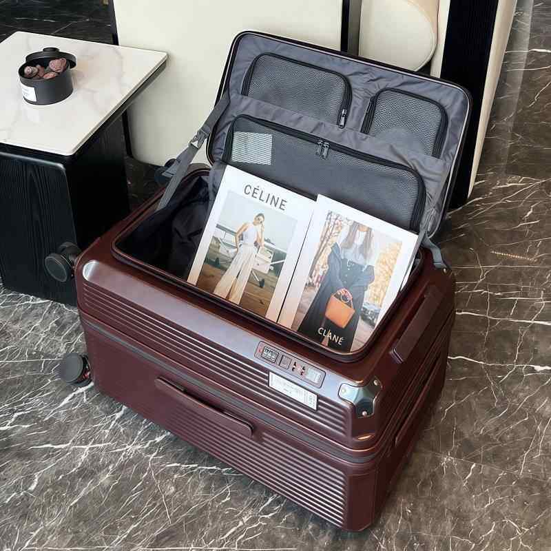 正品防开爆五轮30结婚陪寸嫁红色行李箱可扩容旅行拉箱杆侧 大容