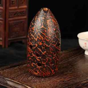 高档踏统陶十孔演奏埙双腔笔筒古古埙自学专业演奏传民族吹埙奏乐