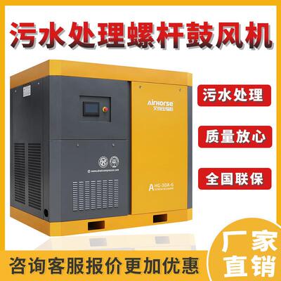 污水处理无油鼓风机75kw/90/110kw永磁变频工业级螺杆式直流风机