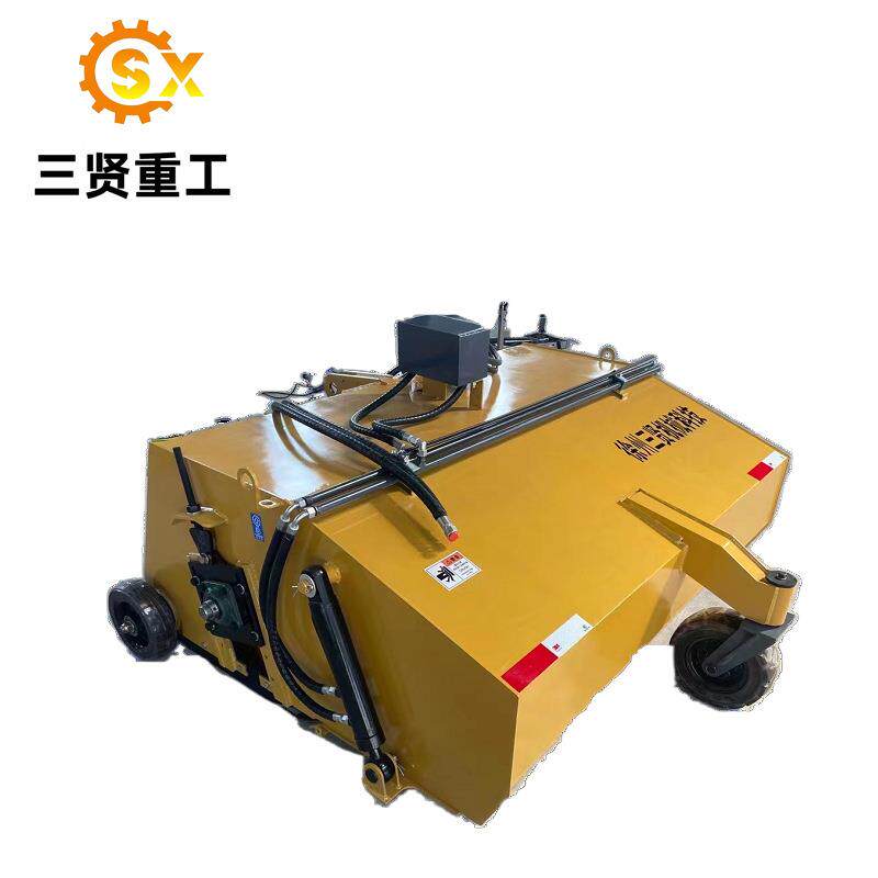 柳工50装载机加装封闭式清扫器 多功能叉车扫地机三贤生产供应