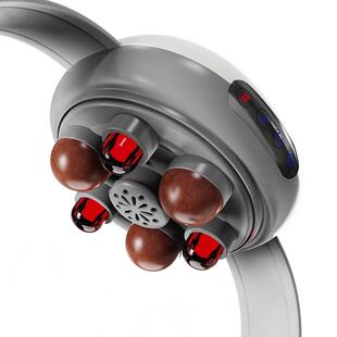 腹部按摩器加热揉腹仪家用揉捏肚子按摩腰带全自动砭石揉腹按摩仪