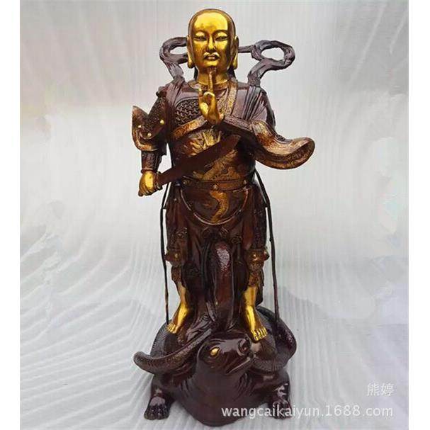 铜铜像摆件铜真武祖师铜像铜人物雕像