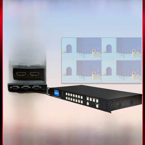 4进4出HDMI无缝视频矩阵屏幕分割开关屏幕拼接矩阵8进8出4K60Hz