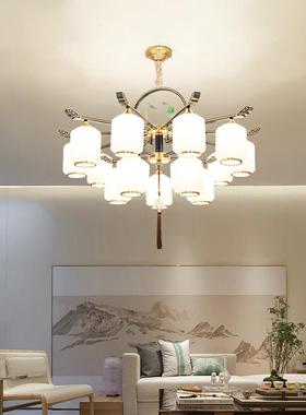 铜83085新新中式吊风灯全客厅灯现代简约2025款卧室餐厅书房中国