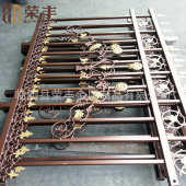 围墙护栏庭院艺围栏钢铁批发 钢小区锌防盗艺铁别墅护栏锌供应