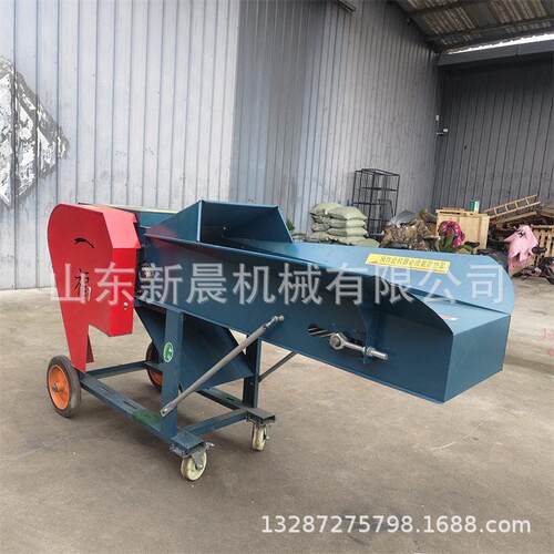畜牧养殖铡草粉碎机电动小型铡草机喷青贮铡草机