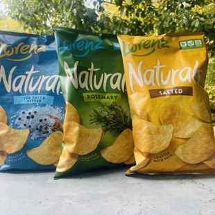 海盐胡椒 原味 迷迭香味100g 劳仑兹德国进口薯片经典 LORENZ