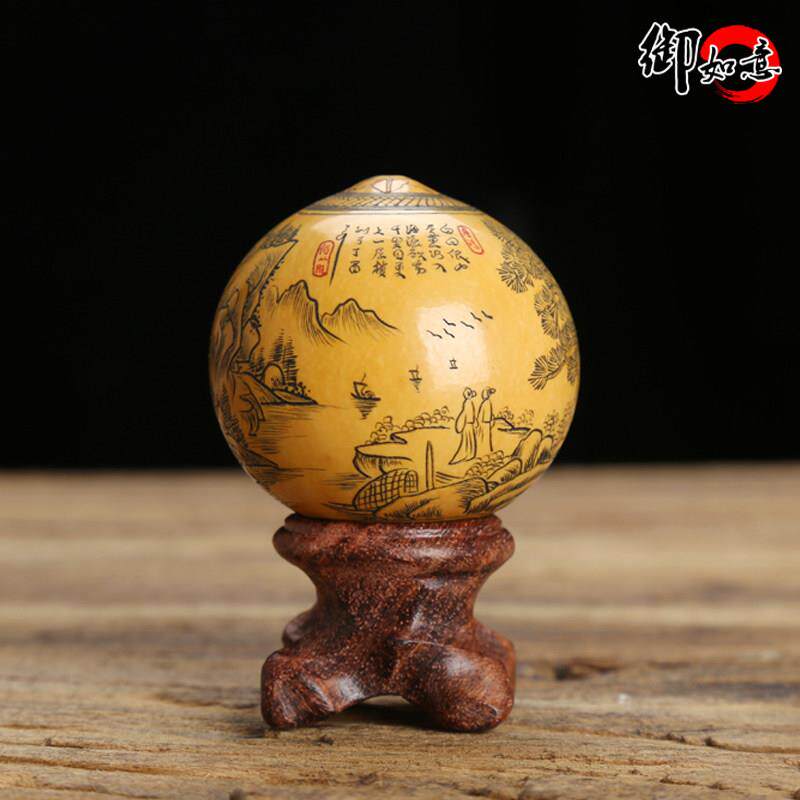 文湾葫芦针冲雕微雕蛋葫芦异形葫芦手捻件民间工艺品收藏