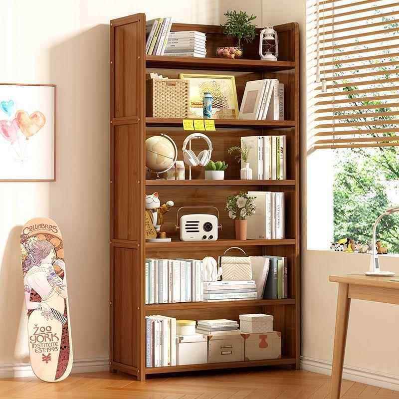 书架学生落置AJS物架多层简易防尘儿童书家收纳储物架客地厅柜子