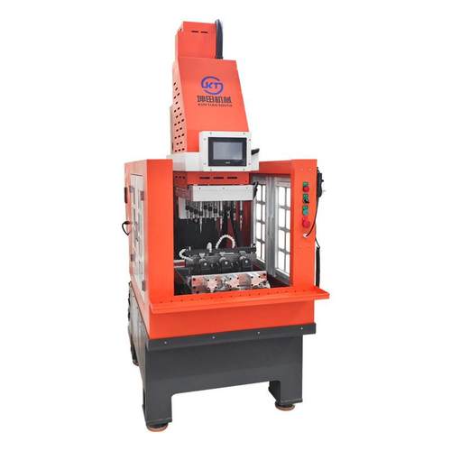 坤田机械同步轮钻孔攻牙机多方向攻牙机双伺服滑台移位钻孔攻牙机