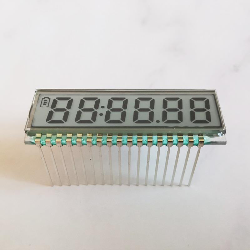大连奇耘动态驱动6位8字TN笔段式LCD液晶屏断码液晶显示屏GDC0570