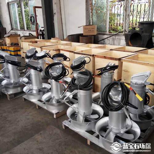 螺旋桨推进器潜水搅拌机CAD安装图 批量现货水下推流式搅拌器