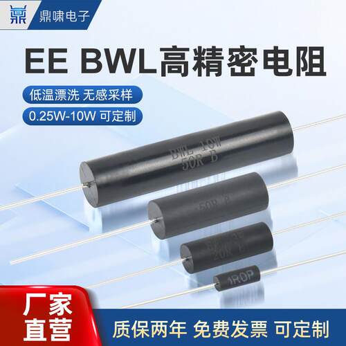 EE/BWL高精度精密电阻器0.1%0.25W 10W 1R 10欧50R 100欧1000R