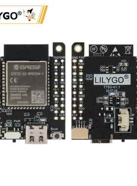 LILYGO? T7 S3 V1.1 ESP32-S3 开发板WIFI蓝牙5.0 模块 8MB PSRA
